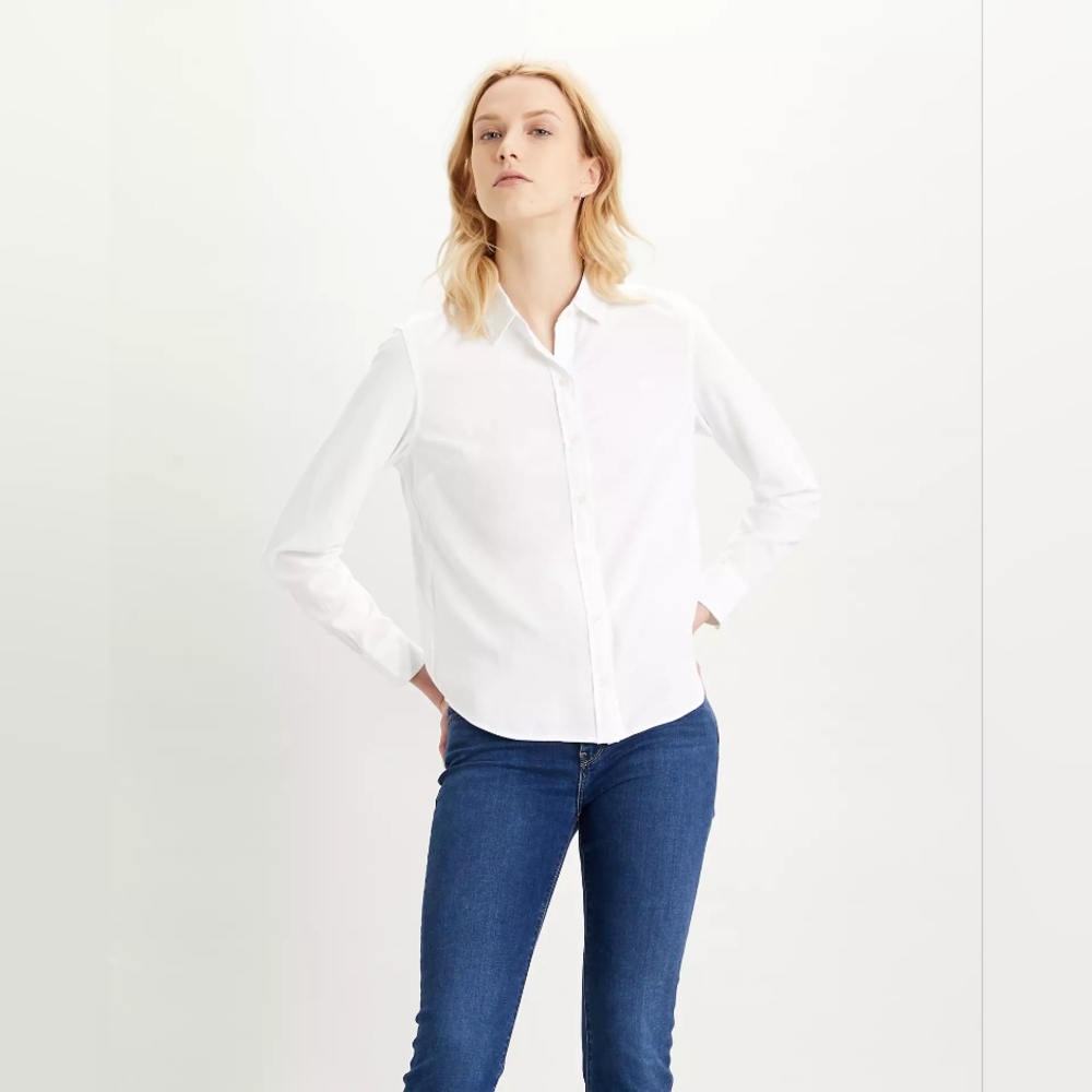 Levi's Classic White Button-down Shirt | Women's XL
